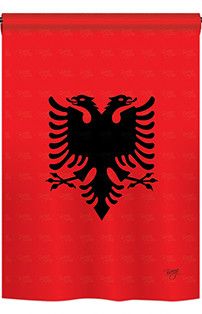 Albania 2-Sided Vertical Flag Albanian Flag, Albania Flag, Albanian Culture, Double Headed Eagle, National Anthem, Flags Of The World, State Flags, The Flag, National Flag