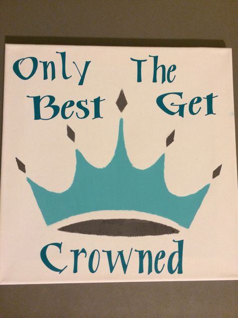 Only The Best Get Crowned (Turquoise Vinyl) - Hand Painted Zeta Turquoise & Steel Gray Crown On 12x12 Canvas Zeta Canvas Painting, Zeta Tau Alpha Canvas, Zta Canvas, Big Lil Gifts, Team Ideas, Big Lil, Big Little Gifts, Zeta Tau Alpha, Flower Gardens