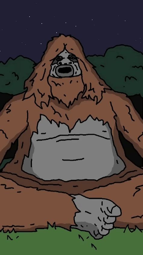 Sassy The Sasquatch Drawing, Sassy The Sasquatch Tattoo, Zaza Wallpaper, Sassy The Sasquatch Wallpaper, Big Lez Show Wallpaper, Sasquatch Drawing, Sasquatch Wallpaper, Logan Core, Sassy The Sasquatch