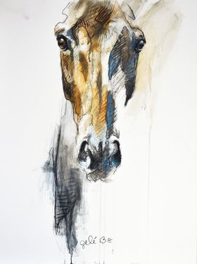 Painted Horses, Soyut Sanat Tabloları, Horse Drawings, Arte Inspo, Equine Art, Arte Animal, Charcoal Drawing, Horse Painting, Watercolor Animals