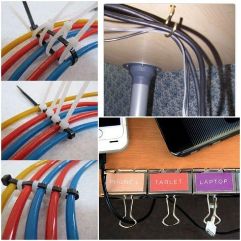 Cable Tidy Ideas Cord Organization, Cabling Management, Cable Tidy Ideas, Cable Management Diy, Hide Electrical Cords, School Office Organization, Homemade Body Care, Hide Wires, Living Room Furniture Arrangement