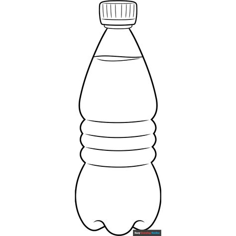 Free Water Bottle Coloring Page for Kids Bottle Coloring Page, Drinks Drawing, Diy Drawings, Popular Cartoon Characters, Easy Drawing Guides, Free Printable Coloring Sheets, Bottle Picture, Drawing Guides, How To Draw Animals