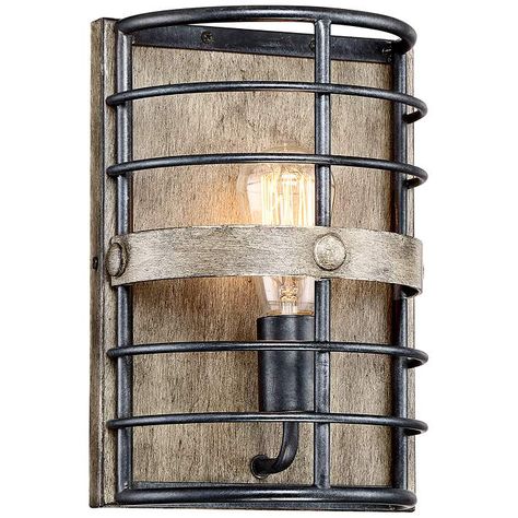 Lexi 11 1/2" High Oil Rubbed Bronze Pocket Wall Sconce - #24H02 | Lamps Plus Farmhouse Wall Lighting, Rustic Wall Lighting, Modern Vanity Lighting, Arch Wall, Farmhouse Light Fixtures, Wall Lighting Design, Industrial Wall Lights, Nature Inspired Decor, Decor Themes