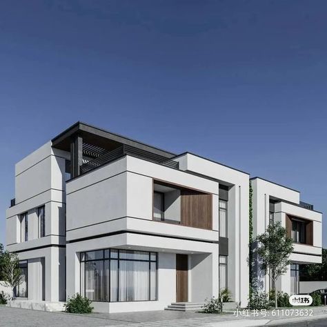 Twin Duplex House Design, Twin Villa Design Modern, Modern Building Design, Modern Facade Design, Villa Facade Design, Double House, Facade Architecture Design, Residential Building Design, Best Modern House Design