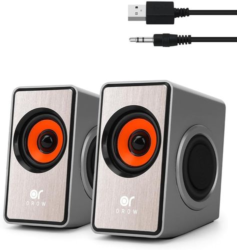 OROW Computer Speakers,Laptop Speakers USB Powered,Desktop Speakers for PC with Volume Control (Silver) : Amazon.ca: Electronics Laptop Speakers, Desktop Speakers, Computer Speakers, Electronic Musical Instruments, Computer Tips, Car Speakers, Hacking Computer, Music Gifts, Wearable Technology