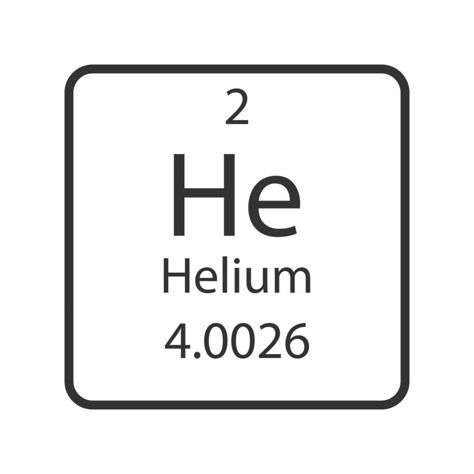 Helium Element, Table Vector, Element Signs, Chemical Elements, The Periodic Table, Office Design, Periodic Table, Vector Illustration, High School