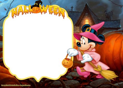 FREE Mickey and Minnie Halloween Invitation Templates Mickey And Minnie Halloween, Minnie Mouse Birthday Invitations, Mouse Halloween, Minnie Mouse Halloween, Custom Birthday Invitations, Indian Wedding Invitation Cards, Free Printable Birthday Invitations, Halloween Invitation, Baby Shower Invitation Cards