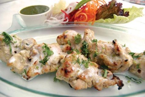 Afghani-chicken Malai Tikka, Chicken Malai, Malai Chicken, Karahi Recipe, Chicken Kebab Recipe, Tikka Recipe, Urdu Recipe, Indian Appetizers, Tandoori Masala