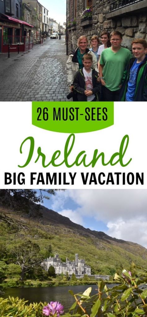 #Ireland must-sees with your big family. Places to visit and things to do in Ireland for a fantastic family trip. #familytravel Ireland Travel Tips, Things To Do In Ireland, Florida Family Vacation, Trip To Ireland, Family Tips, Cheap Places To Travel, Travel Ireland, Clothing Tips, Wild Atlantic Way