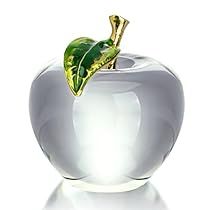 Crystal Apple, Glass Apple, Christmas Eve Gift, Fruit Decorations, Glass Fruit, Marble Decor, Art Glass Paperweight, Crystal Figurines, Crystal Crafts