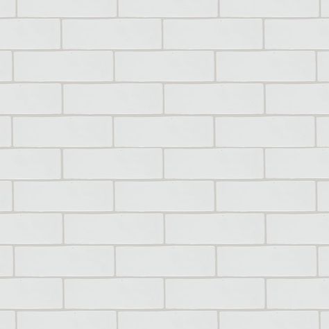 Boutique Ceramic Hand Crafted White 3-in x 8-in Glazed Ceramic Brick Subway Wall Tile (0.13-sq. ft/ Piece) in the Tile department at Lowes.com Green Master Bath, New House Design Ideas, Wren Kitchen, Lake Kitchen, New House Design, Classic Tile, Tile Covers, Ceramic Subway Tile, Eclectic House