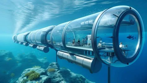 Underwater Technology, Underwater Submarine, Egypt Concept Art, Speculative Design, Landscape Design Drawings, Spaceship Interior, Future Buildings, Underwater City, Arte Alien