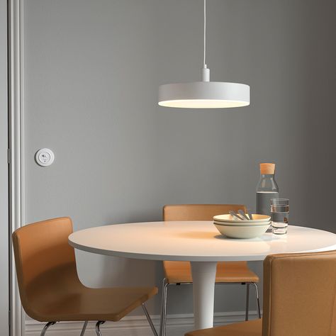 Ikea launches the NYMANE smart LED pendant lamp - NotebookCheck.net News Camera Ikea, Luminaire Ikea, Applique Ikea, Hanging Light Lamp, Ikea Home, Hanging Light Fixtures, Smart Lighting, Glass Chandelier, Ceiling Light Fixtures