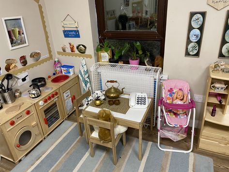 Home Corners Ideas Early Years, Domestic Role Play Eyfs, Nursery Home Corner Ideas, Preschool Home Corner, Home Corner Ideas Early Years Role Play, Eyfs Home Corner Ideas, Home Corner Eyfs, Home Corner Ideas, Home Corner Ideas Early Years