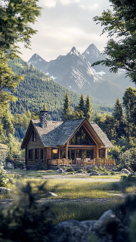 Secluded Cabin, Forest Cabin, Forest View, Cabin In The Woods, Cabins And Cottages, Forest House, Cabins In The Woods, In The Woods, Mountain View