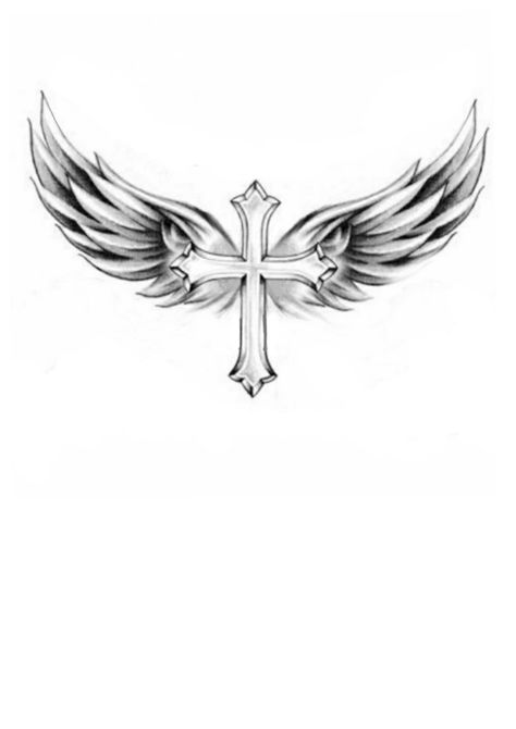 Nek Tattoo Design, Cross Wings Tattoo Design, Cross And Angel Wings Tattoo, Cross With Angel Wings Tattoo For Women, Cross And Wings Tattoo Design, Cross With Wings Tattoo For Men, Cross With Wings Tattoo For Women, Spine Cross Tattoo, Angel Wings Tattoo For Men