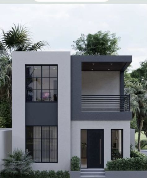 Small House Design Philippines, Two Story House Design, 2 Storey House Design, Small House Front Design, Two Story House, Modern Small House Design, Small House Design Exterior, Small Modern Home, Building House Plans Designs