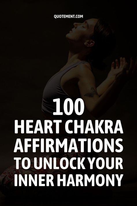 Whether you’re seeking to heal emotional wounds, deepen your relationships, or cultivate a greater sense of self-love, heart chakra affirmations can be a powerful tool on your journey. Chakra Healing Affirmations, Heart Chakra Affirmation, Heart Chakra Healing, Inner Harmony, Chakra Affirmations, Healing Affirmations, Learn To Love, Chakra Healing, Heart Chakra