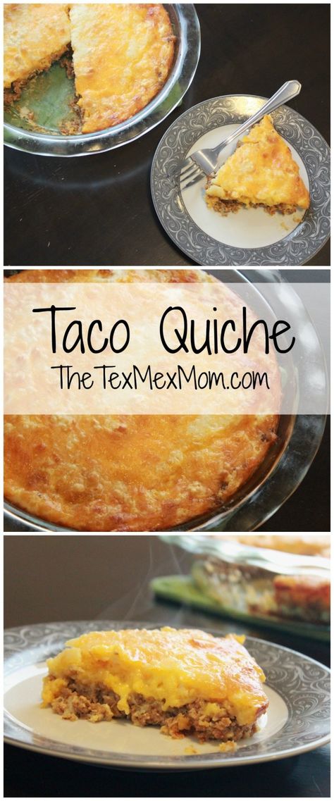 Taco Quiche, Delicious Quiche, Quiche Recipe, Crustless Quiche, Easy Family Dinners, Main Course Recipes, Quiche Recipes, Loving Life, Easy Family Meals