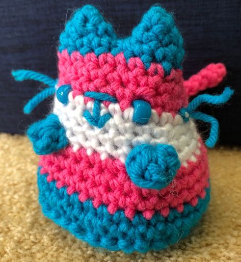 Trans Pride Crochet, Pride Crochet, Keychain Clip, Trans Pride, Happy Pride, A Flag, Cat Crafts, Cat Shelter, Cat Adoption