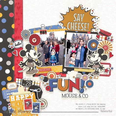 Disney Mini Album, Trip Scrapbook, Scrapbook Techniques, Disney Inspiration, Christmas Mini Albums, Scrapbook Disney, Halloween Layout, Disney Layouts, Scrapping Ideas