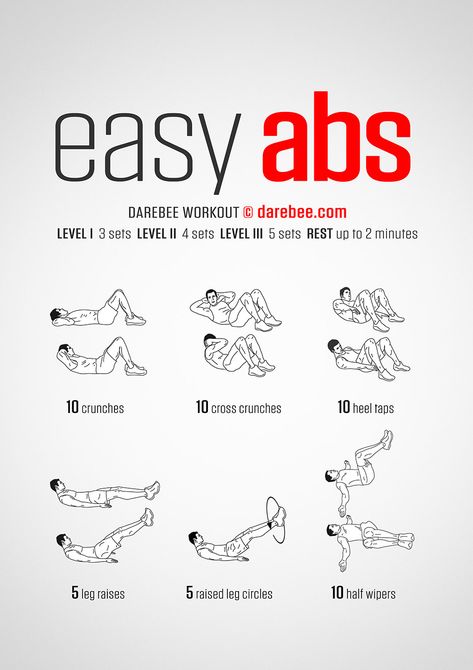 Easy Abs Workout Easy Abs Workout, Best Abdominal Exercises, Easy Abs, Easy Ab Workout, Beginner Ab Workout, Beginner Workouts, Latihan Kardio, At Home Abs, Abs Workout Routines