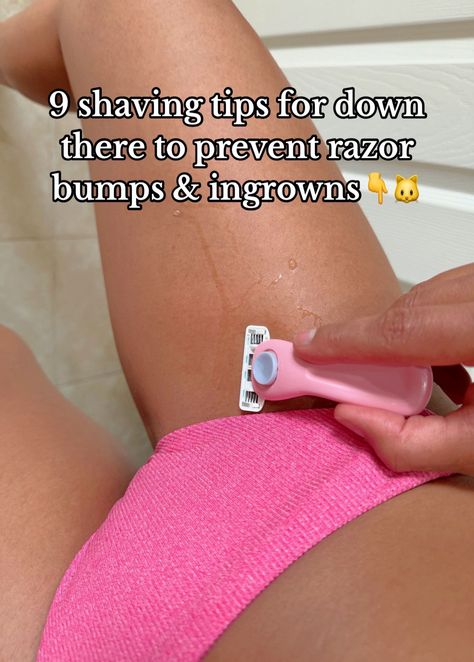 Suffering from unwanted razor bumps, razor burns, ingrown hairs and discoloration after shaving down there? It's time to change things up for the better. Discover our 9 shaving tips for women that will help you achieve a smoother and irritation, itching -free shaving process. We're here to guide you in your journey towards achieving that smooth kitty, free from razor bumps and burns. Le...#Art #Skincare #FitnessTips #HealthTips #Unveiling #of #The #HealthyLiving #NutritionTips #Beauty #Facial Shaving Tips For Women, Shaving Down There, Prevent Razor Bumps, Natural Face Pack, Shaving Routine, Skincare For Oily Skin, Underarm Hair Removal, Shaving Tips, Facial Skincare