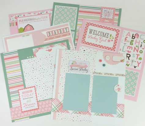 Artsy Albums Scrapbook Album and Page Layout Kits by Traci Penrod: Baby Boy  Girl Scrapbook Page Layout Kits Scrapbook Themes, Scrapbooking Retreats, 12x12 Scrapbook Layouts, Baby Scrapbook Pages, Digital Scrapbooking Templates, Baby Layouts, How To Make Scrapbook, Scrapbook Gift