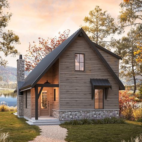 Su Casa Design on Instagram: “💥New Stock Plan Release!💥⁠ ⁠ We are really excited to introduce our Edgecliff Cabin plan. Coming in just over 1300sqft, this farmhouse…” Pantry And Laundry Room Combo, Vaulted Back Porch, Vaulted Porch, Laundry Room Combo, Farm Cabin, Cabin Plan, Timber Kitchen, Cabin Designs, Bowen Island