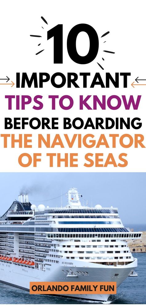 Planning a cruise on Royal's Caribbean's Navigator of the Seas, then you'll want to check out these 10 tips to make sure you have a great time. Navigator of the seas is a great couples cruise, girlfriend cruise or family cruise. There is so much to do for everyone. Couple Cruise, Navigator Of The Seas, Orlando Family, Castaway Cay, Family Cruise, Royal Caribbean, Water Slides, Family Adventure, Disney Dream