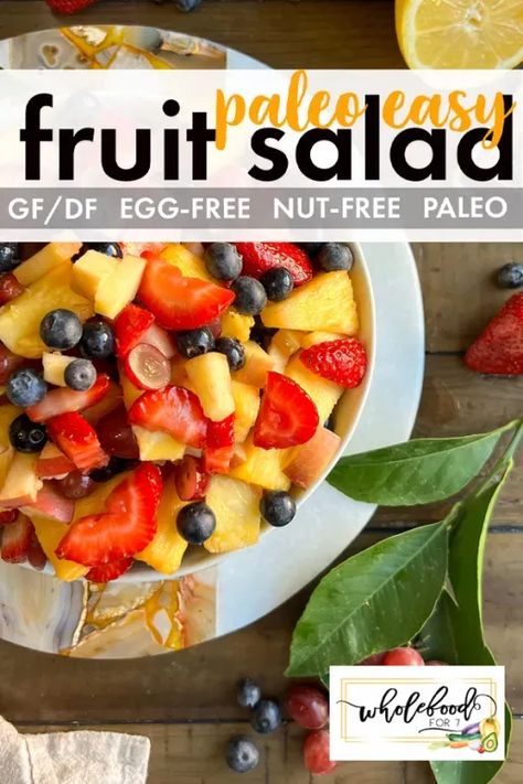 Aip Fruit Salad, Gluten Free Dairy Free Fruit Salad, Gluten Free Fruit Salad, Dairy Free Fruit Salad, Api Diet, Paleo Fruit Salad, Pineapple Salad Recipes, Paleo Fruit, Fruit Salad With Pudding