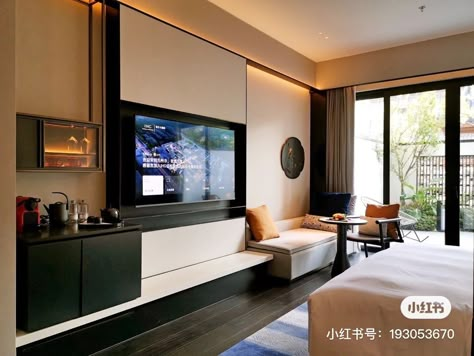 Minibar Hotel Room, Hotel Tv Wall Design, Double Room Hotel, Egypt Hotel, Hotel Interior Bedroom, Hotel Minibar, Hotel Bedroom Design, Hotel Room Interior, Luxe Bedroom