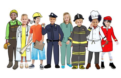 Career conversations in Primary School Community Helpers Theme, My Future Job, Vocational School, Career Day, Magic House, Future Job, Career Choices, Kids Dress Up, Future Jobs