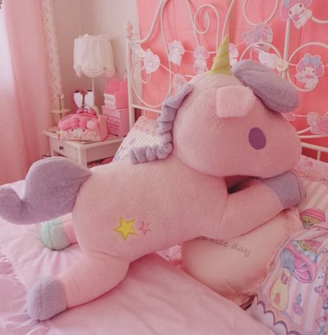 Kawaii Unicorn Plush Toy Kawaii Bedroom, Kawaii Unicorn, Kawaii Toys, Kawaii Plush, Kawaii Plushies, Unicorn Plush, Kawaii Room, Kawaii Shop, Cute Stuffed Animals