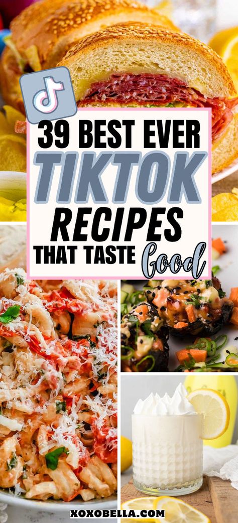 TikTok copycat recipes Tiktok Food Recipes, Tik Tok Viral, Kitchen Hacks Food, Tiktok Profile, Viral Recipes, Tiktok Food, Favorite Recipes Dinner, Tik Tok Recipes, Food Collection