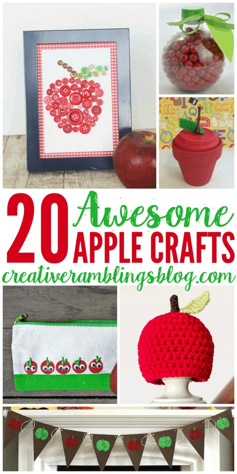 Apple Decorations For Fall, Fall Apple Crafts, Apple Crafts For Adults, Cozy Soup Recipes, Apple Party, Apple Crafts, Apple Teacher Gifts, Fall Crafts For Adults, September Crafts