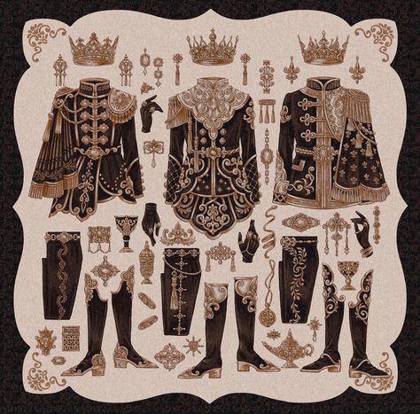 Fantasy Fashion Male, Royal Clothes, Costume Noir, Royal Clothing, Dress Design Sketches, Royal Outfits, Fashion Design Drawings, Character Design Male, Drawing Clothes