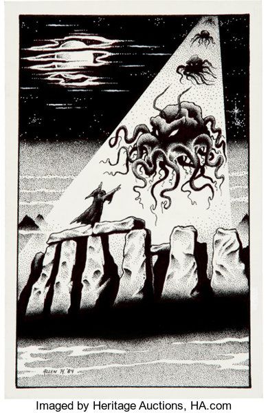 Allen Koszowski Aliens at Stonehenge Illustration Original Art | Lot #14053 | Heritage Auctions Horror Cosmico, Lovecraftian Art, Cthulhu Art, Call Of Cthulhu Rpg, Ancient Gods, Lovecraftian Horror, Eldritch Horror, Cthulhu Mythos, Cosmic Horror