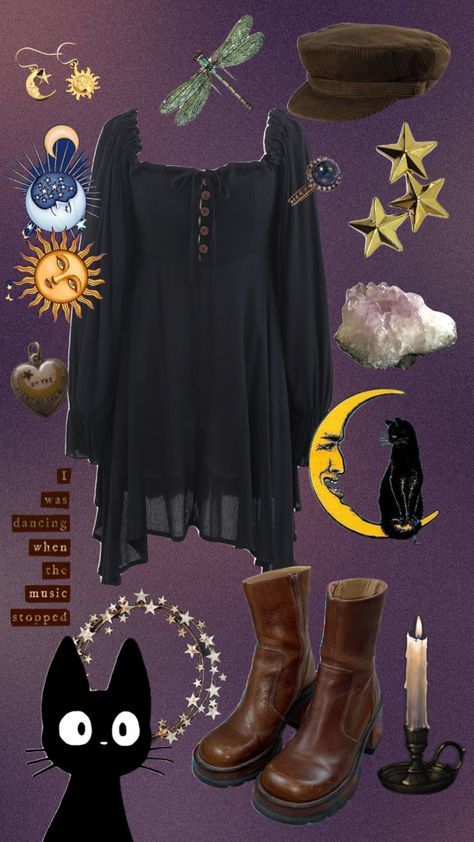 Simple Whimsigoth Outfit, Whimsigoth Pajamas, 90s Witch Aesthetic Outfits, Wimsey Goth Style, Black Whimsigoth Outfits, Whimsigoth Outfits Plus Size, Whimsigoth Plus Size, Whimsigothic Outfits, Whimsigoth Clothes