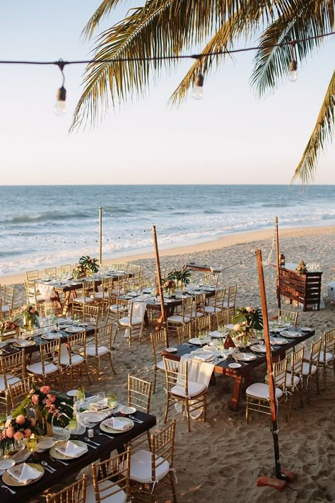 Wedding Reception on The Beach Decorations | Fab Mood #weddingdecor… Beach Reception Ideas, Beach Reception, Fab Mood, Beach In Mexico, Beach Wedding Party, Destination Wedding Cost, Beach Setting, Beach Decorations, Dream Beach Wedding