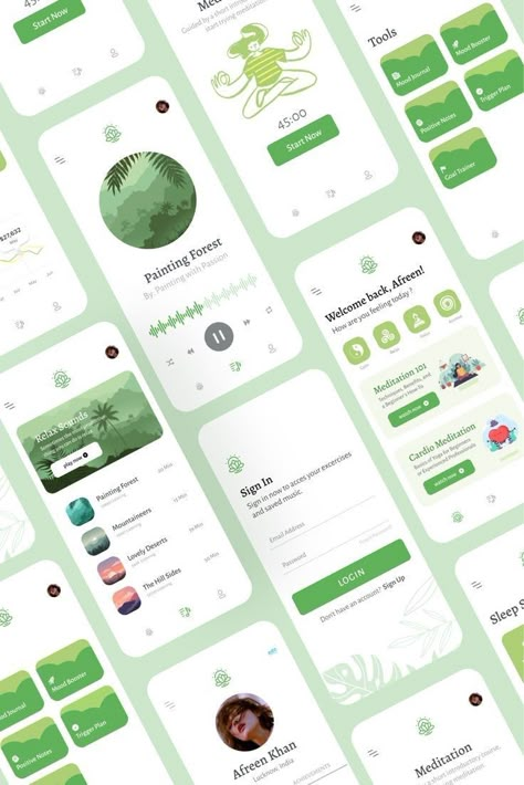 การออกแบบ Ui Ux, Ux Project, App Design Trends, Ui Portfolio, Ux Design Mobile, Plant App, Ui Ux 디자인, Mobile Ux, App Design Layout