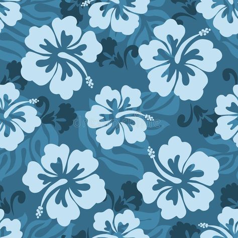 Hawaiian seamless pattern. Seamless pattern of Hawaiian Hibiscus flowers and lea , #affiliate, #pattern, #seamless, #Hawaiian, #Seamless, #leaves #ad Hawaii Wallpaper, Summer Prints Wallpaper, Hawaii Pattern, Hibiscus Leaves, Hawaii Hibiscus, Textile Wallpaper, Hawaiian Pattern, Blue Hibiscus, Nature Pattern