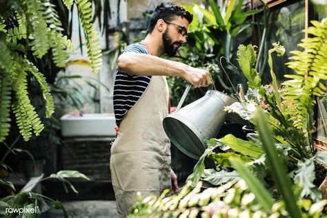 White man taking care of the plants | premium image by rawpixel.com Plant Guy, Natural Curiosities, Spring Tree, Social Media Images, Business Portrait, Brand Photography, Creative Illustration, Women Lifestyle, Plant Needs