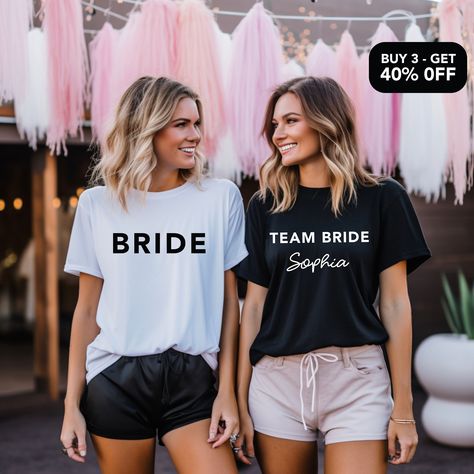 Custom Bachelorette Shirts, Bride Tribe Shirt, Bachelorette Favor, Bride Personalized, Bride Tshirt, Tshirts Women, Personalized Bachelorette, Team Bride Shirts, Bride Tee