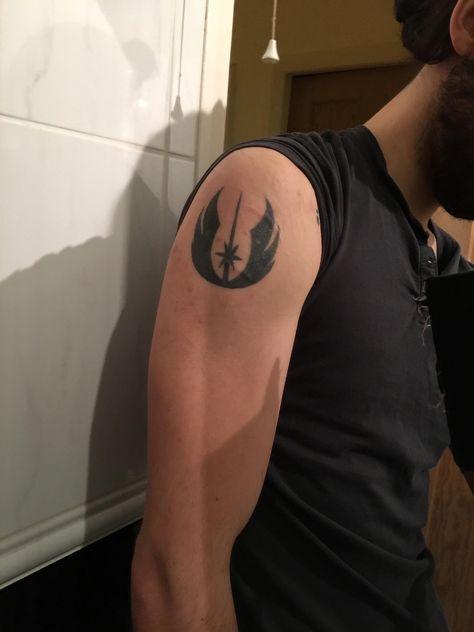 Jedi Symbol Tattoo, Captain Rex Tattoo, Jedi Order Tattoo, Jedi Tattoo, Order Tattoo, Jedi Symbol, Knight Tattoo, Geek Tattoo, Jedi Order