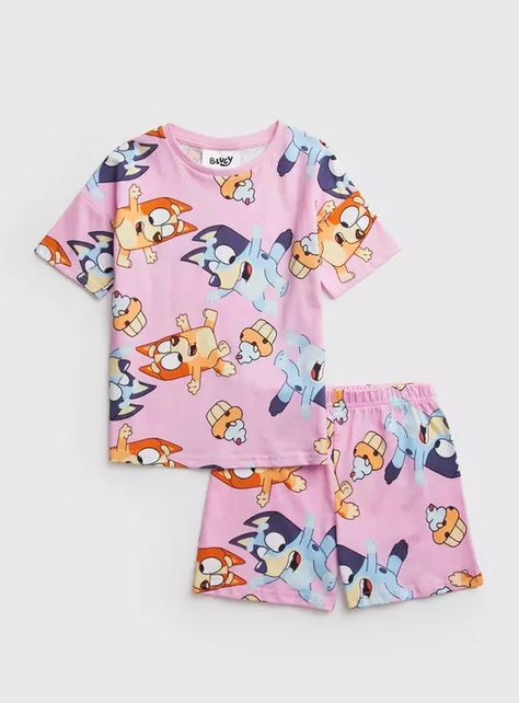 Character Shop | Disney Clothing | Tu clothing Dog Shorts, Silk Production, Pink Cartoon, Summer Cartoon, Tu Clothing, Pajama Outfits, Baby Skirt, Summer Pajamas