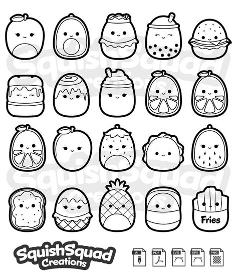 Squish Mellows Coloring Pages, Cute Squishmallow Drawings, Squish Mellows Drawing, Squish Mellow Coloring Pages Free Printable, Cute Squishmallows Drawing, Squishmallows Drawing With Color, How To Draw Squishmallows, Sqishmelow Drawing, Squishmallow Svg