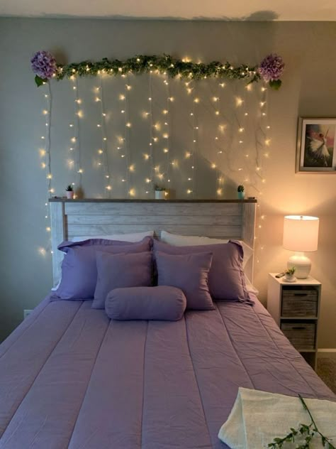 Purple Diy Room Decor, Tangled Room Aesthetic, Fairy Garden Room Ideas, Ideas Para Decorar Cuartos Juveniles, Room Decor Bedroom Aesthetic, Decor Bedroom Aesthetic, Easy Room Decor, Diy Room Decor For Teens, Easy Diy Room Decor