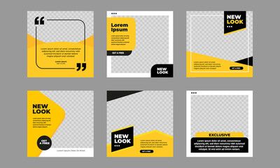 Spotlight Instagram Post, College Social Media Post Design, Yellow Social Media Design, Minimal Social Media Post, Yellow Social Media, Minimalist Social Media Post, Black And Yellow Background, 블로그 디자인, Internet Ads