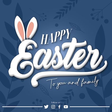 Vector happy easter greeting template ve... | Premium Vector #Freepik #vector #easter Happy Easter Social Media Post, Easter Creative Poster, Happy Easter To You And Your Family, Easter Poster Design Graphics, Happy Easter Poster Design, Easter Show, Template For Business, Happy Easter Greetings, Easter Templates